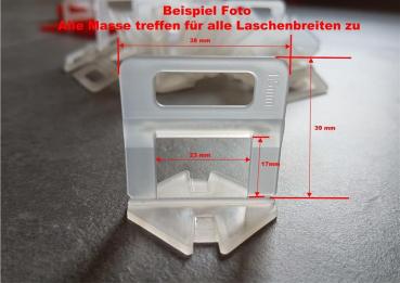 Bemassung der Zuglasche