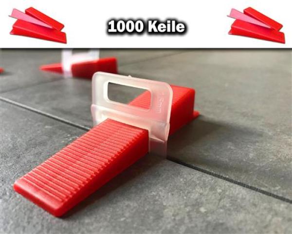 1000 Keile - KACHEL GOTT® Fliesen Nivelliersystem